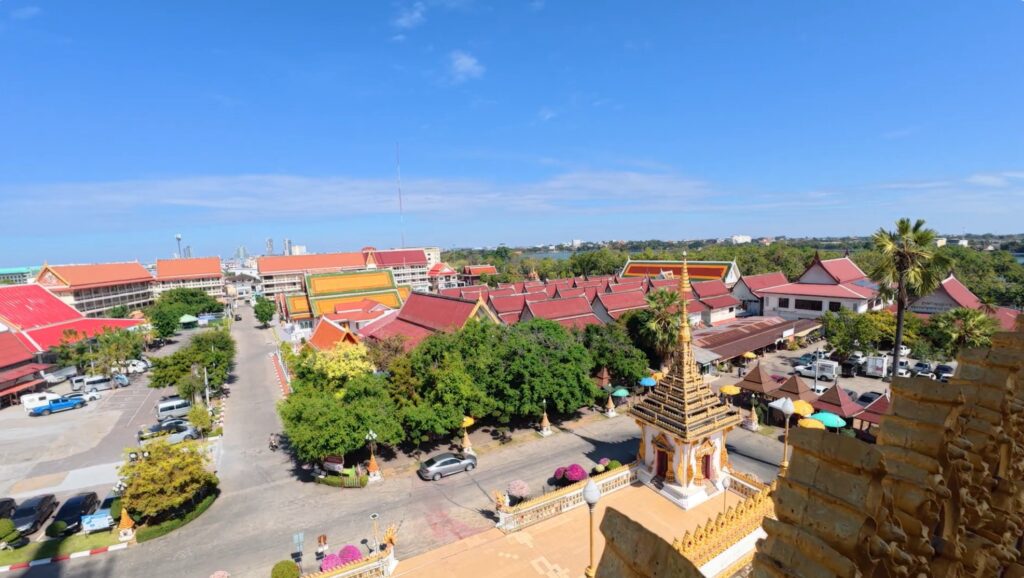Panoramic view of Khon Kaen from Phra Mahathat Kaen Nakhon