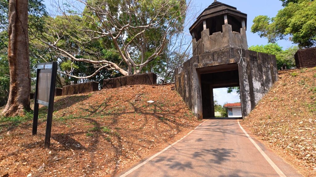 Historic entrance gate of Khai Noen Wong Fortress, Chanthaburi