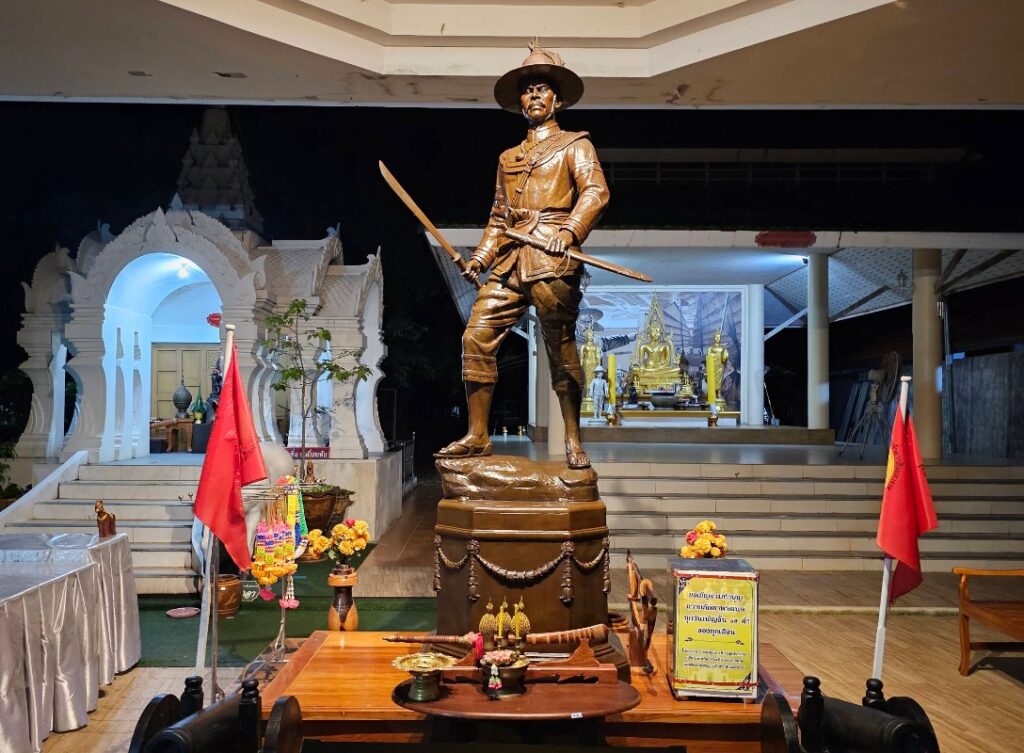 King Taksin the Great monument at the historic shipyard in Chanthaburi, Thailand