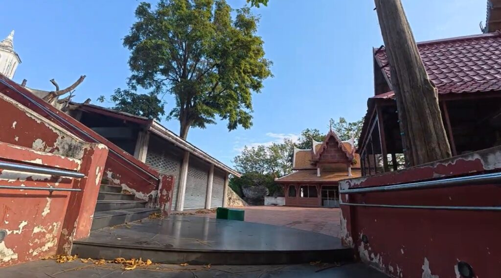 Standing Buddha above Wat Phra Phutthachai mountain temple