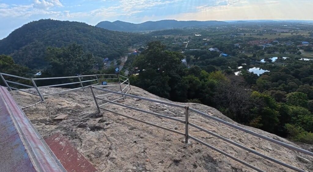 pper sanctuary beneath the standing Buddha in Saraburi