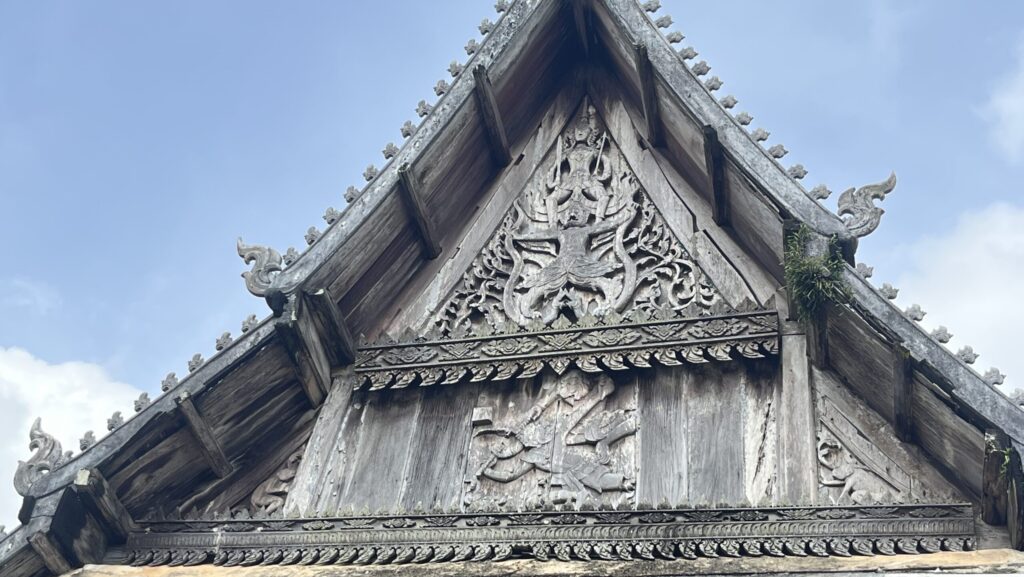 Finely carved wooden gables