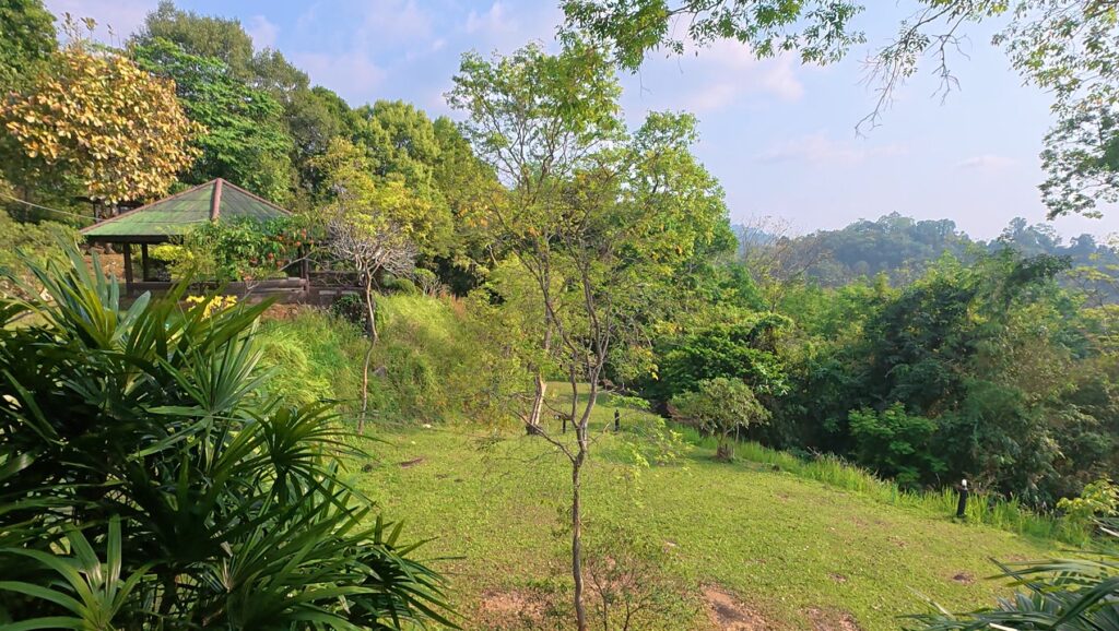 Morning landscape during a Chanthaburi camping ride