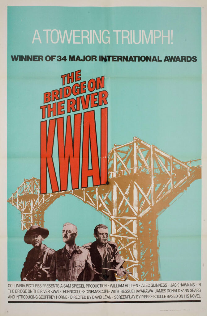 The Bridge on the River Kwai 1957 film poster