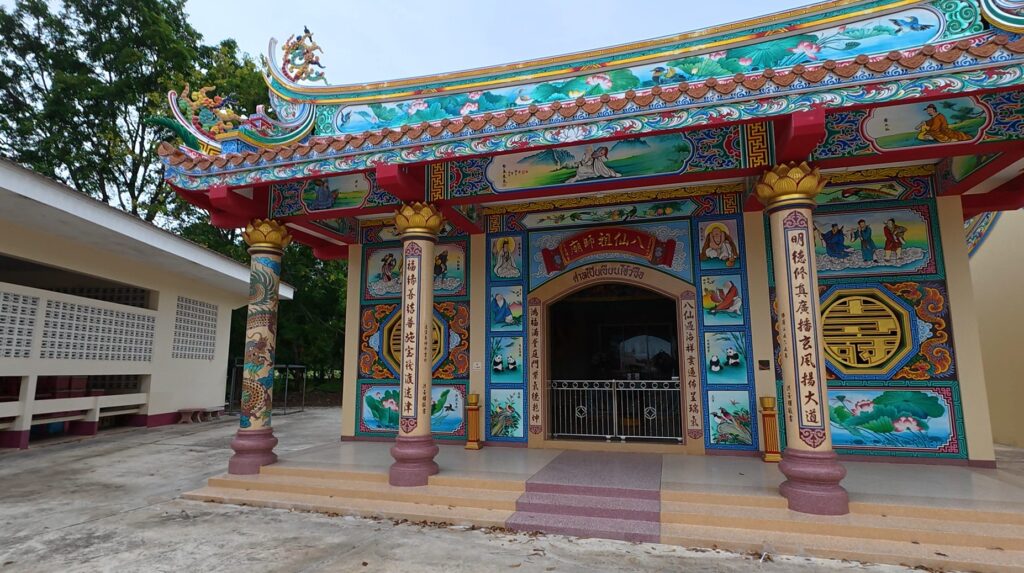 Interior altar inside a Chinese shrine in Rayong