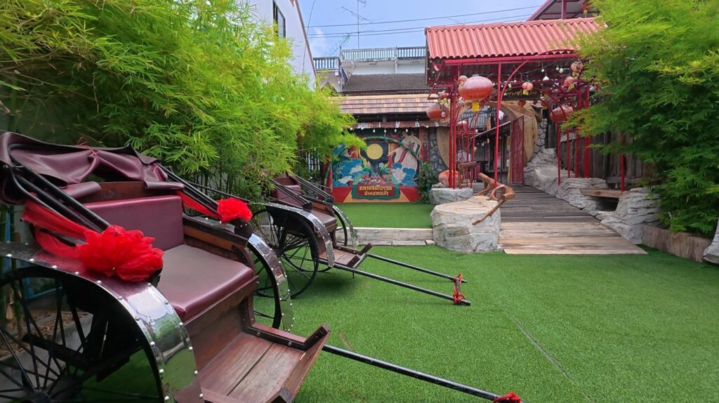 Local shops continuing daily life in the historic Chak Ngaew community