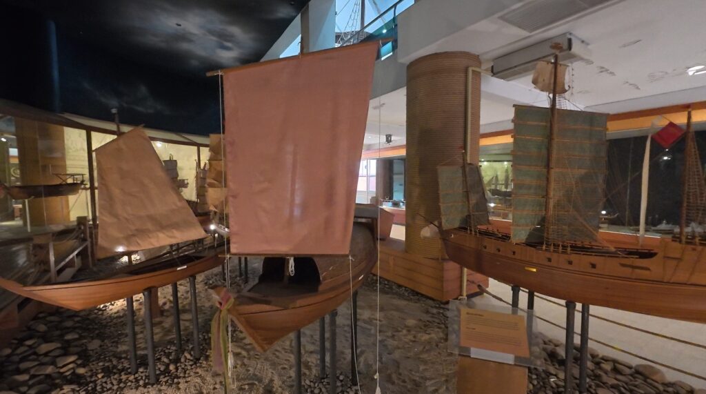 Traditional Thai boat models at the National Maritime Museum