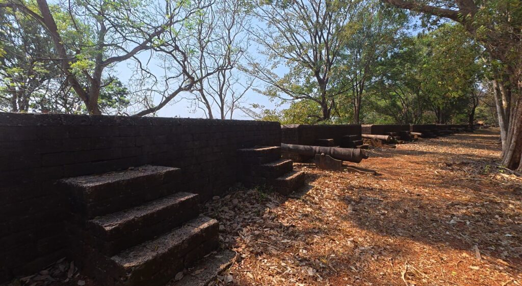 Brick walls of Noen Wong Fortress in Chanthaburi