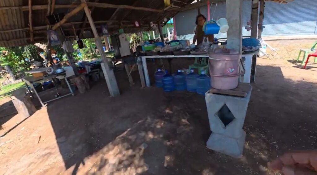 A small roadside village shop in rural Isan between Buriram and Roi Et