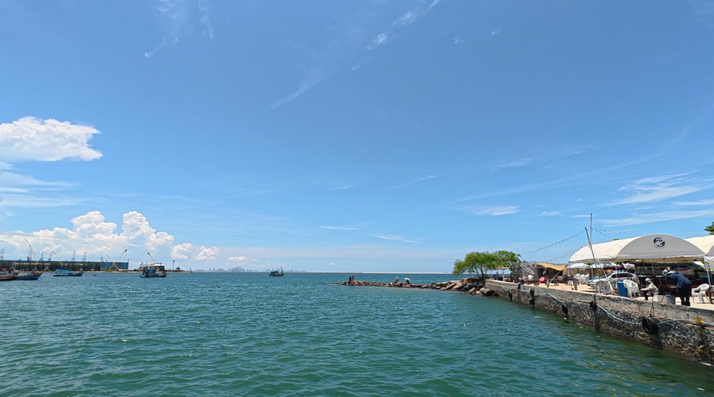 Small fishing harbor near Khao Laem Chabang in Chonburi Thailand