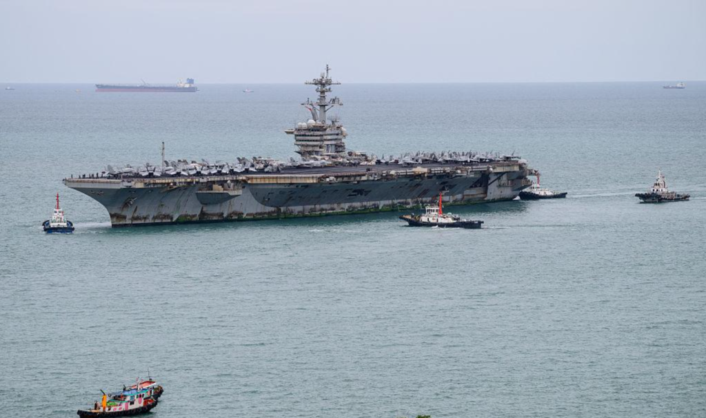 USS Abraham Lincoln at Laem Chabang Thailand